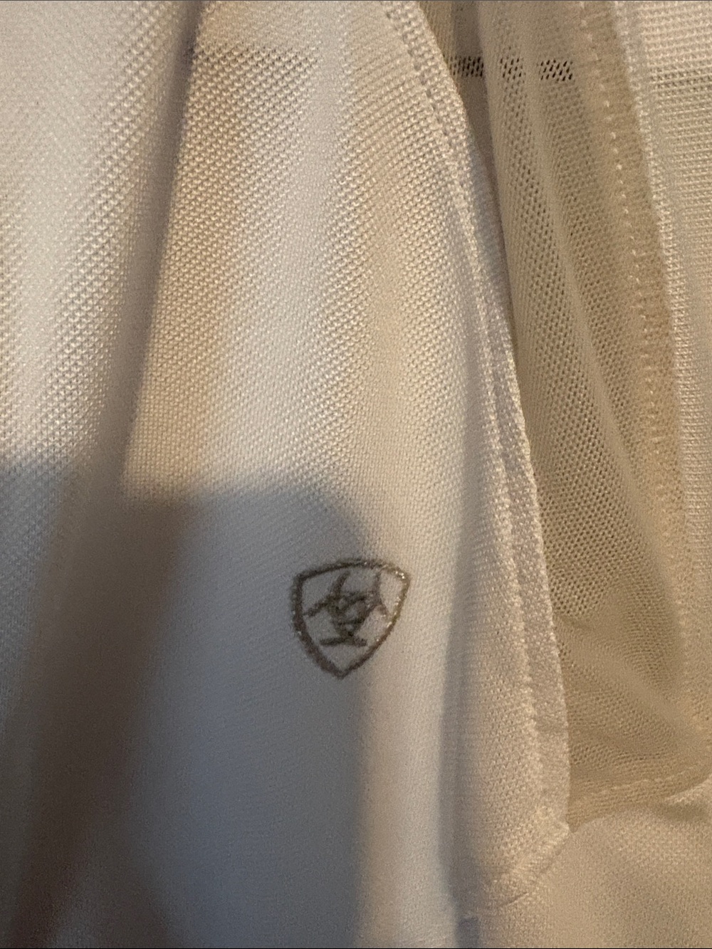 Ariat Cream Long-Sleeve Quarter Zip Performance Top - Picture 6 of 6